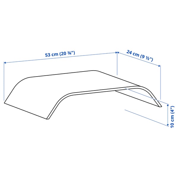 Illustration with measurements for the product: SIGFINN.