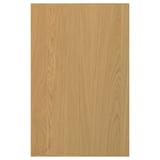 A SINARP wooden door in a light oak finish, featuring a simple rectangular design with a solid wood edge.