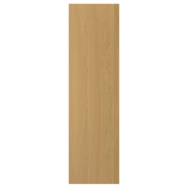 SINARP door panel, light oak. Wooden veneer with clear lacquer finish, rectangular shape, smooth surface.