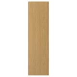 SINARP door panel, light oak. Wooden veneer with clear lacquer finish, rectangular shape, smooth surface.