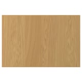 A SINARP wooden door in oak veneer with a natural finish. It has a simple, rectangular design with a solid oak edge for stability.