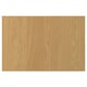 A SINARP wooden door in oak veneer with a natural finish. It has a simple, rectangular design with a solid oak edge for stability.
