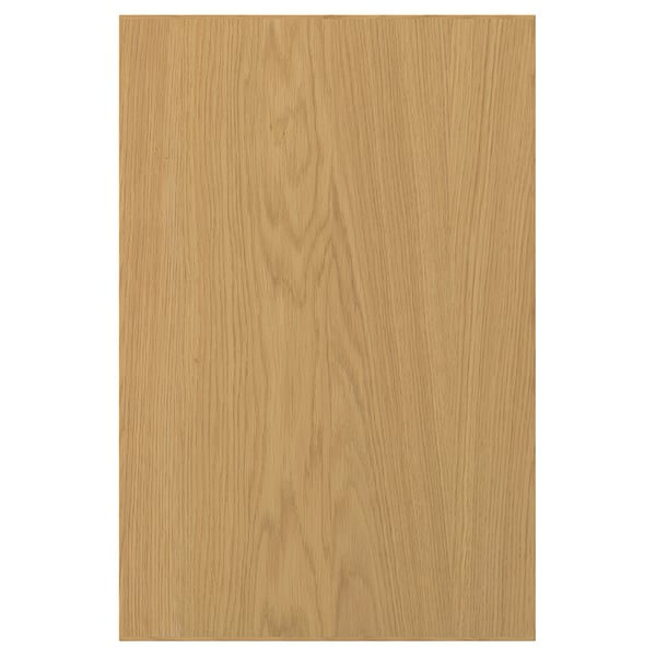 Wooden SINARP door in light brown oak, rectangular & sturdy.