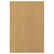 Wooden SINARP door in light brown oak, rectangular & sturdy.
