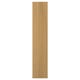 A wooden cabinet door. Its light brown with a rectangular shape. Made of oak veneer, it a solid wood edge and a clean design.