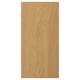 Depicts a SINARP oak veneer door with a solid oak edge, finished with a clear lacquer.