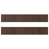 Dark wood SINARP drawers, oak veneer with solid wood edges, rectangular shape, elegant design.