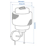 Illustration with measurements for the product: SINNERLIG.
