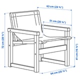 Illustration with measurements for the product: SJÄLSÖ.