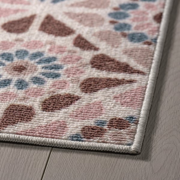 SJÖINGENJÖR Rug, low pile, beige/brown, 60x90 cm