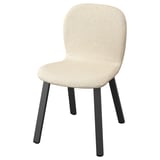 SKÅLSTA Chair, Knäbäck beige/profiled metal/black-grey