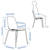 SKÅLSTA Chair, plastic red/tubular metal/black-grey