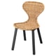 SKÅLSTA Chair, rattan/profiled metal/black-grey