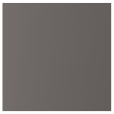 SKATVAL gray door, square, minimalist design, made of plastic and particleboard.