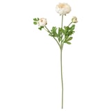 SMYCKA artificial white flower, recycled polyester & steel, year-round fresh.