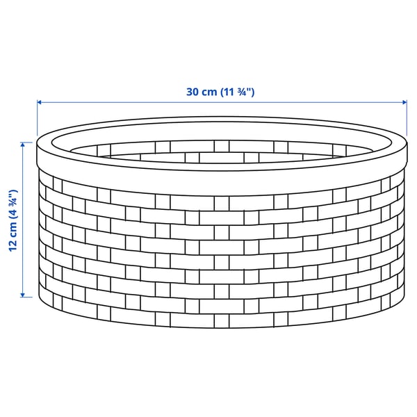 Illustration with measurements for the product: SNÖPLOG.