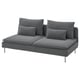 SÖDERHAMN 3-seat section, Johanneshov dark grey