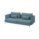 SÖDERHAMN 3-seat sofa-bed, Fridtuna dark grey-blue