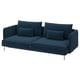 SÖDERHAMN 3-seat sofa-bed, Kelinge dark blue