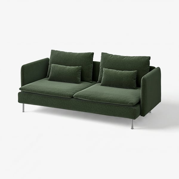SÖDERHAMN 3-seat sofa, Johanneshov dark green