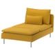 SÖDERHAMN Chaise longue, Kelinge dark yellow