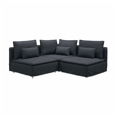 SÖDERHAMN Corner sofa, 3-seat, Knäbäck anthracite