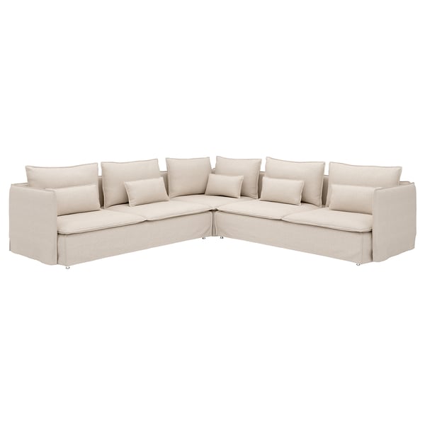 SÖDERHAMN Corner sofa, 6-seat, Gransel natural