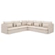 SÖDERHAMN Corner sofa, 6-seat, Gransel natural