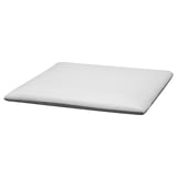 White SÖDERHAMN mattress pad, rectangular, plain design with a textured surface.