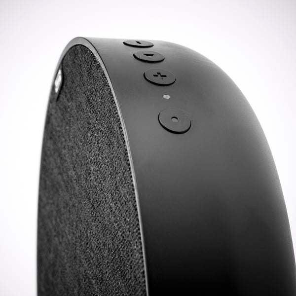 SOLSKYDD Portable Bluetooth speaker, black, 19 cm