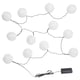 White paper lanterns - battery operated, indoor/outdoor, decorative lighting