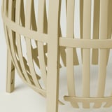 Decorative lamp, beige, intricate patterns, indoor/outdoor.