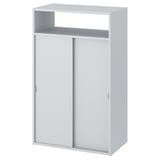 SPIKSMED cabinet, white, modern design with sliding doors for space-saving storage.
