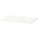 Option: White rectangular shelf, flat, simple design, made of particleboard.