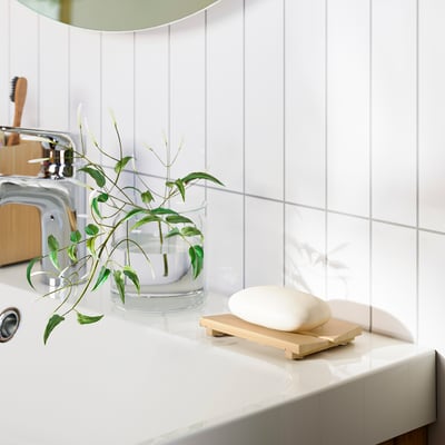 STEGESUND Soap dish, light bamboo