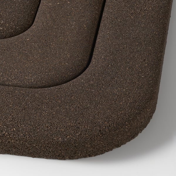 Dark brown cork trivet with smooth, slightly beveled edges. Natural texture visible, indicating high-quality craftsmanship.