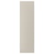 Gray rectangular cover panel for doors. Made of fiberboard with acrylic paint.