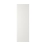 A white, rectangular, panelled STENSUND door made of fibreboard, featuring a smooth, lacquered finish.