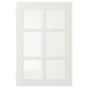 A STENSUND white cabinet with glass doors. The rectangular design its country-style appeal and sturdy frame.