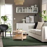 STOENSE Rug, low pile, green, 200x300 cm