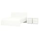 STORKLINTA Bedroom furniture, set of 3, white, 140x200 cm