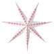 STRÅLA Lamp shade, paper star/white red, 90 cm