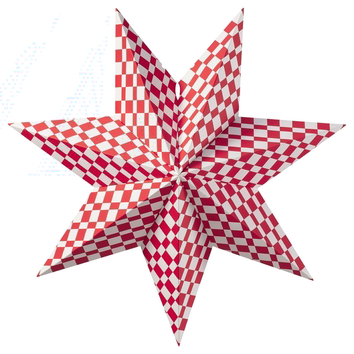 STRÅLA Christmas lamp shade, red/white, 48 cm - IKEA Sweden