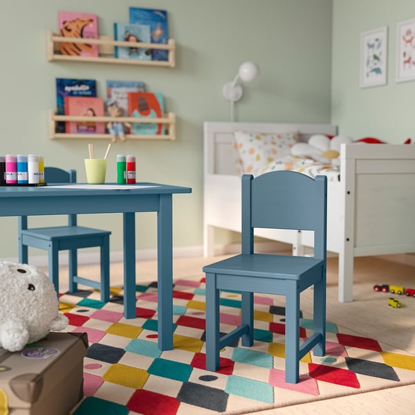 SUNDVIK Children's chair, blue