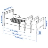 Illustration with measurements for the product: SUNDVIK.