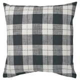 SVAMPFLY cushion, black-white checkered, square, cotton, zip closure.