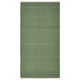 Option: Green rectangular wool rug with melange pattern.