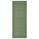 Option: Green cotton-wool rug, rectangular, plain weave.
