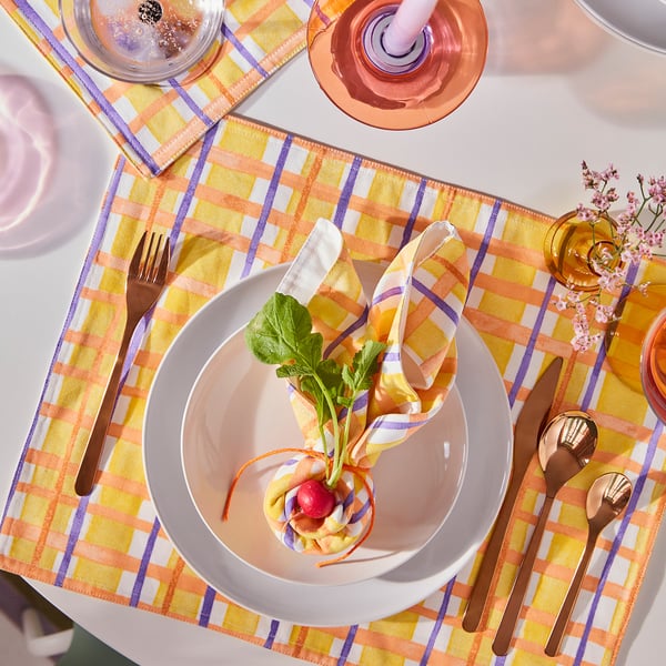 TJÄRLEK Place mat, multicolour, 35x45 cm