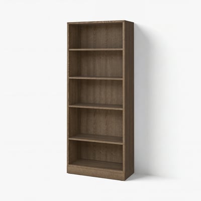 TONSTAD Bookcase, brown stained oak veneer, 82x37x201 cm